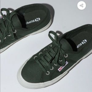 Superga 2750 Cotu Sneakers in Dark Green Size 8